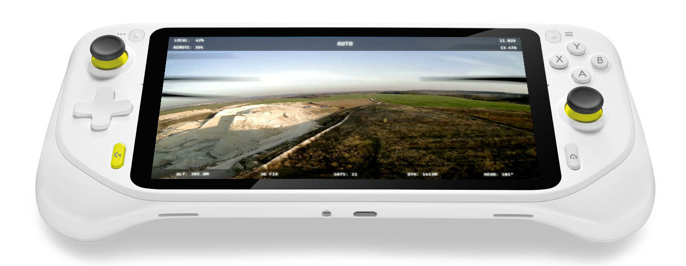 DroneConnect app on Android tablet